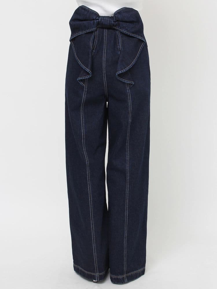 新品未使用⭐RESEXXY バックリボンデニムパンツ M