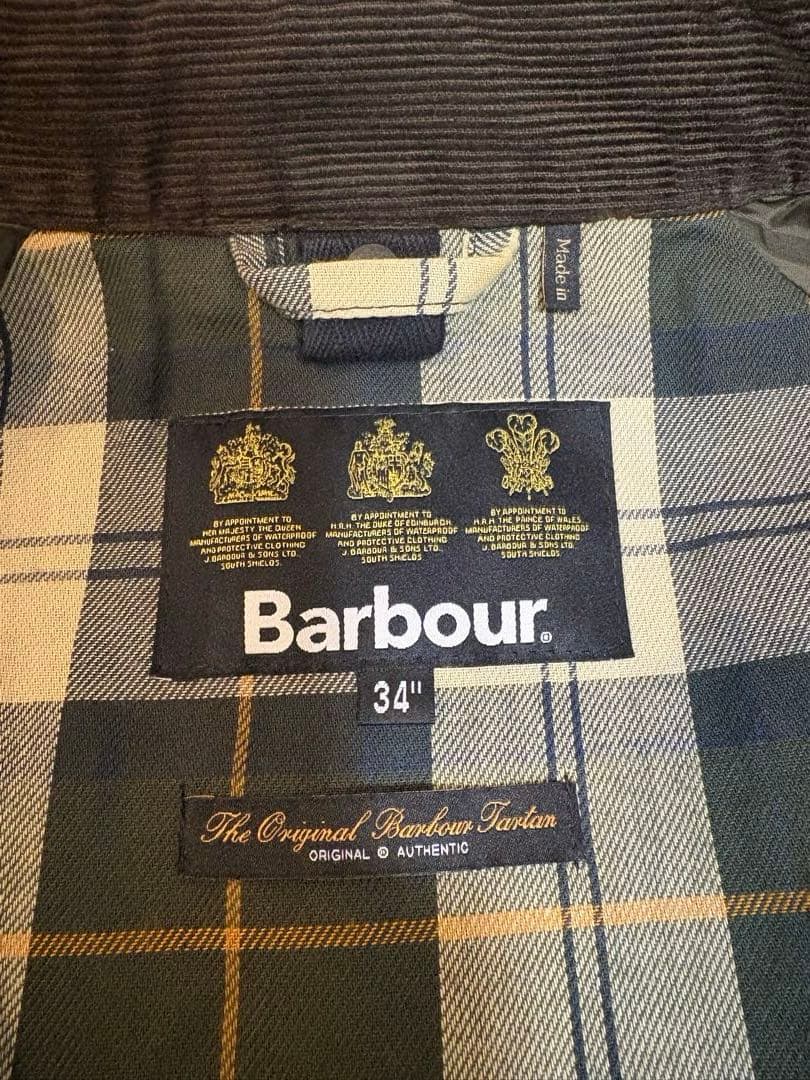 BARBOUR Bedale SL 34 ノンワックス ビデイル スリムフィット