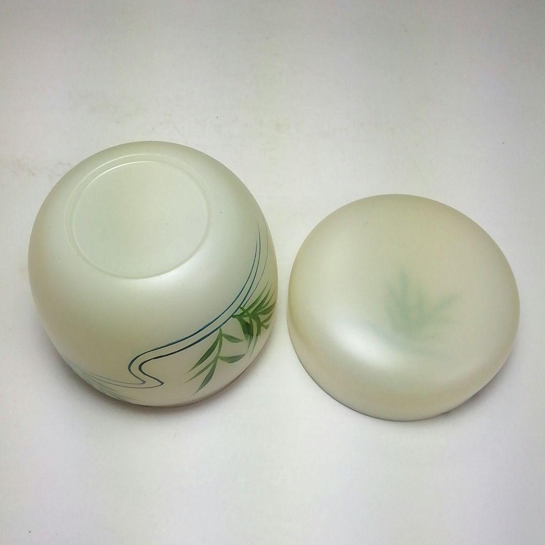 Ｓ６２６　棗　『白透中棗　葦に流水』『樹脂製』『中村口香鳳作』　共箱　茶道具