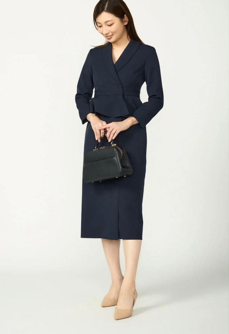 スーツ・フォーマル・ドレス Audire Cheer up peplum dress (Navy)