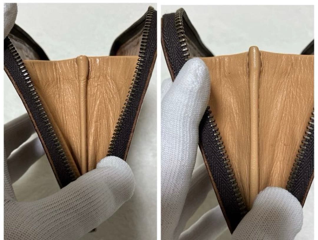 エンリーベグリン　財布　ラウンドジップ　クロコ型押し　希少　オミノ　廃盤　激レア