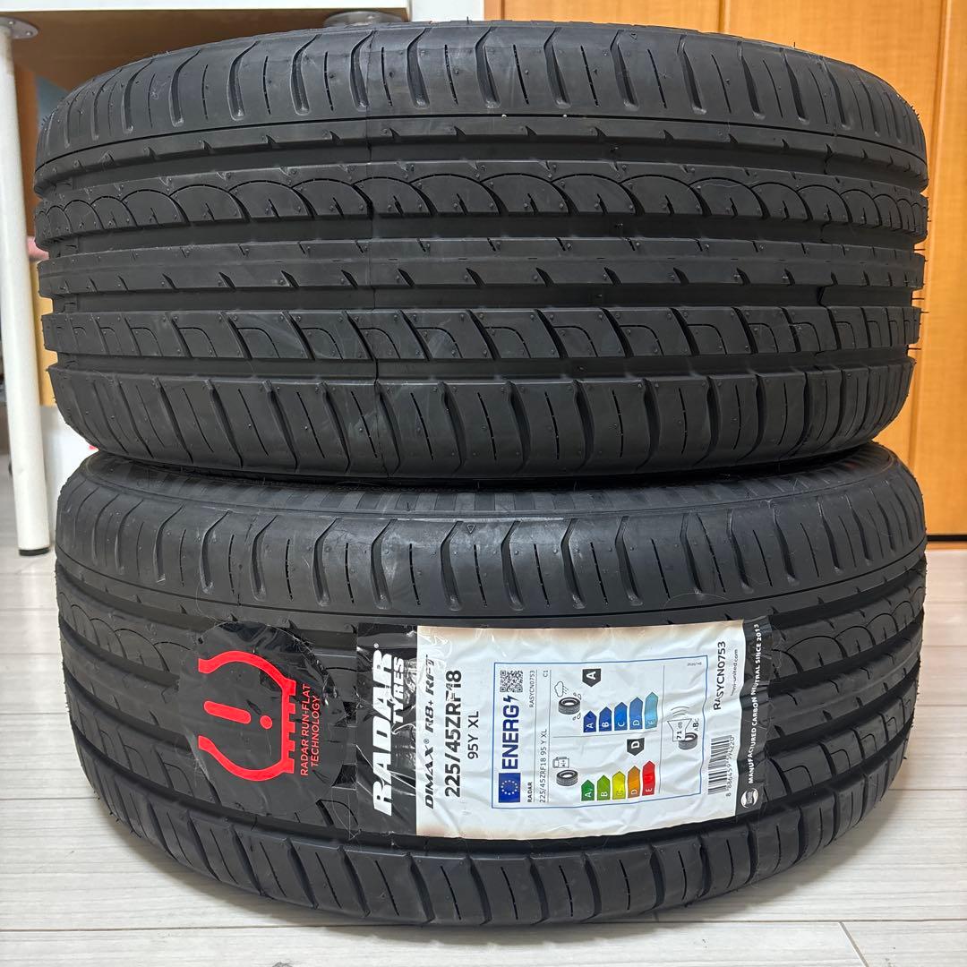 Radar Dimax RUNFLAT 225/45R18 夏タイヤ 単品 2本