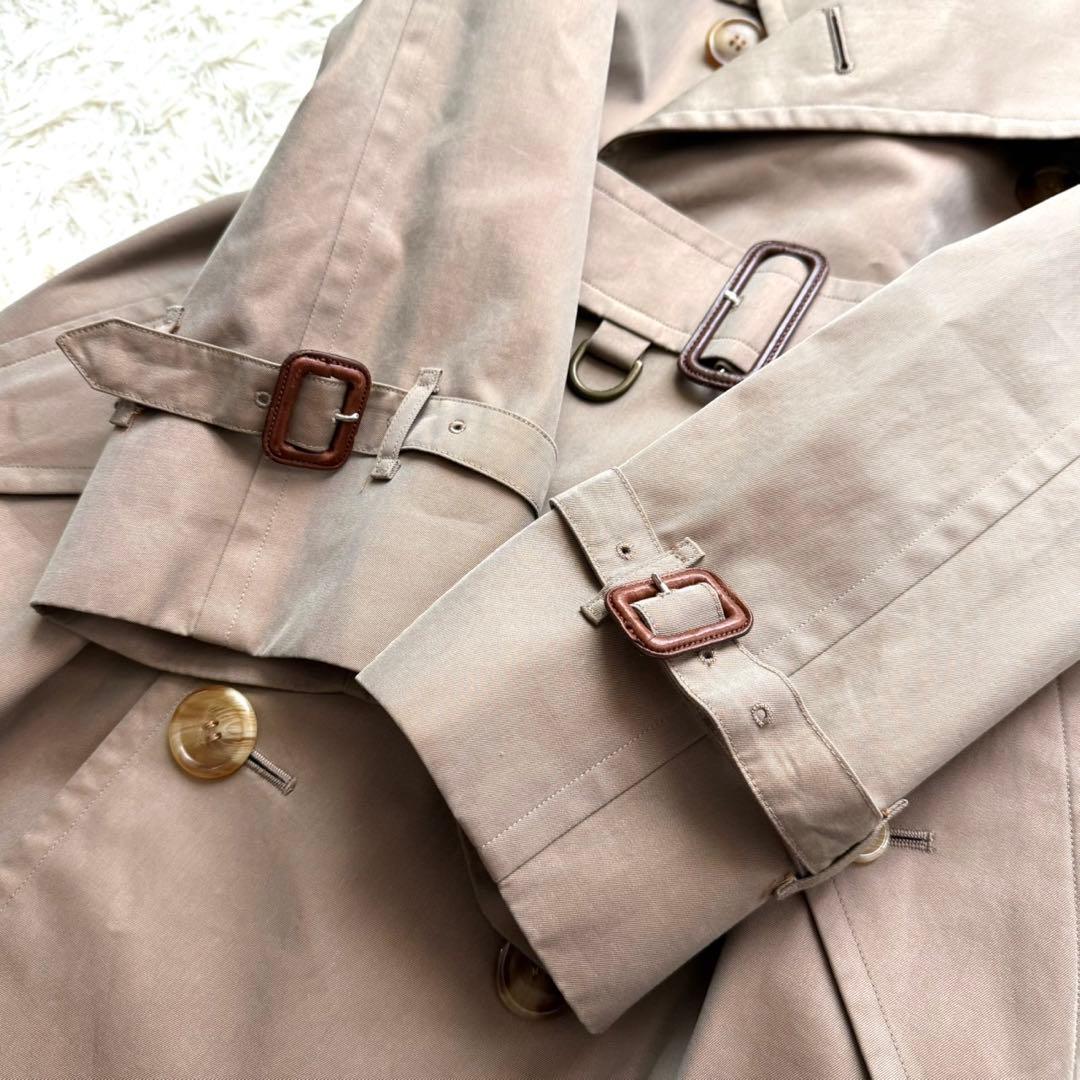 美品 バーバリー トレンチコート ロングコート ベージュ ノバチェック ベルト
