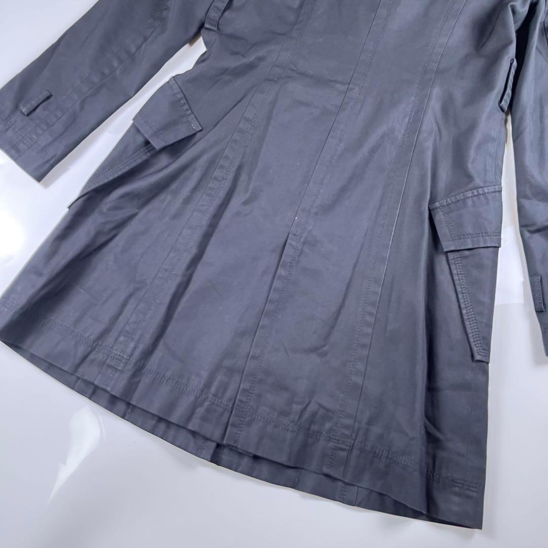 【極美品】バーバリーブルーレーベル トレンチコート ノバチェック 38 ブラック