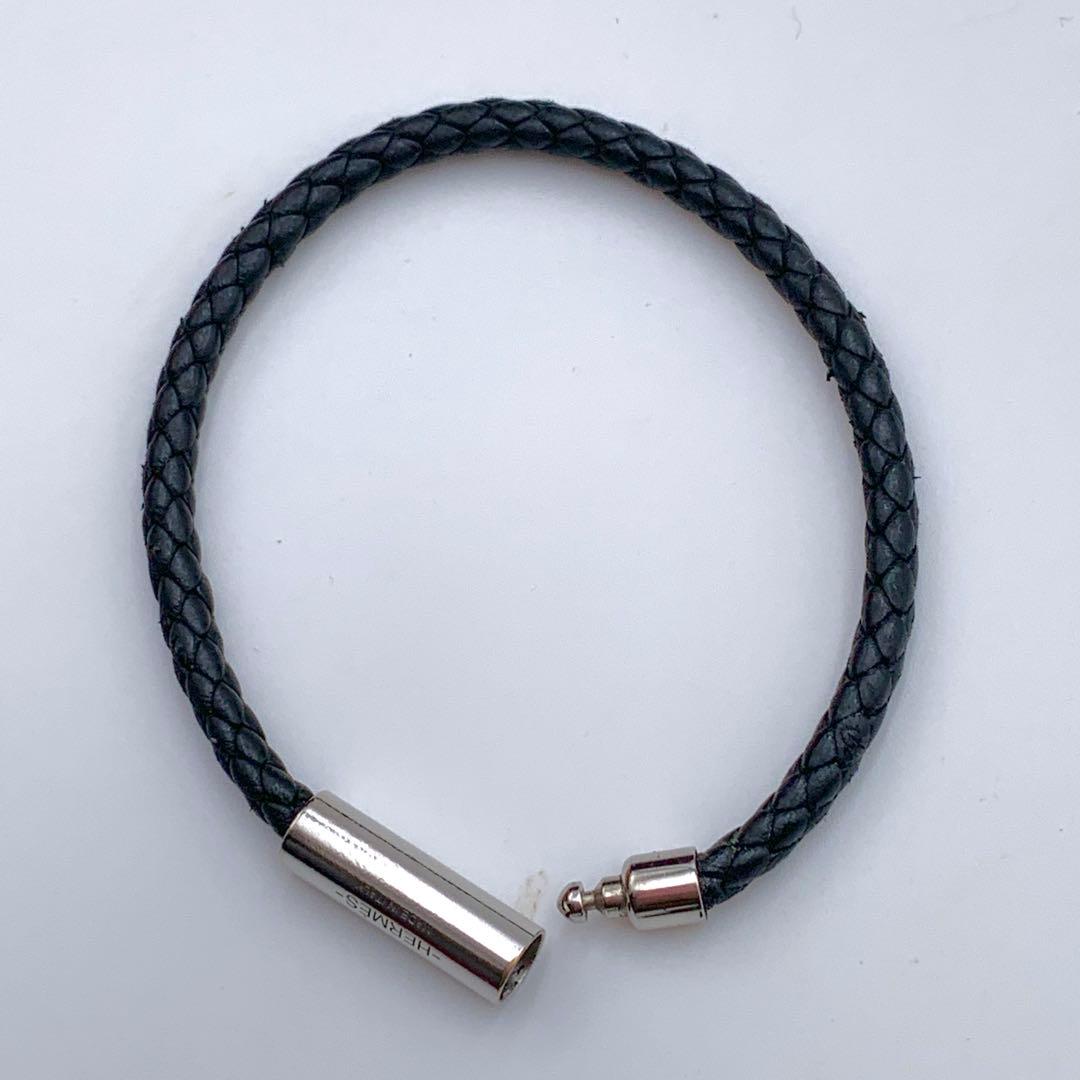 HERMES エルメス ゴリアテ ブラックコード シルバー金具　箱付き