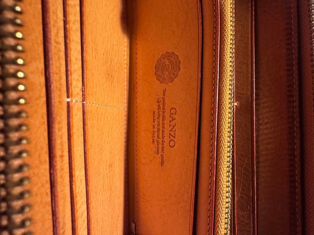 GANZO シンブライドルラウンドファスナー