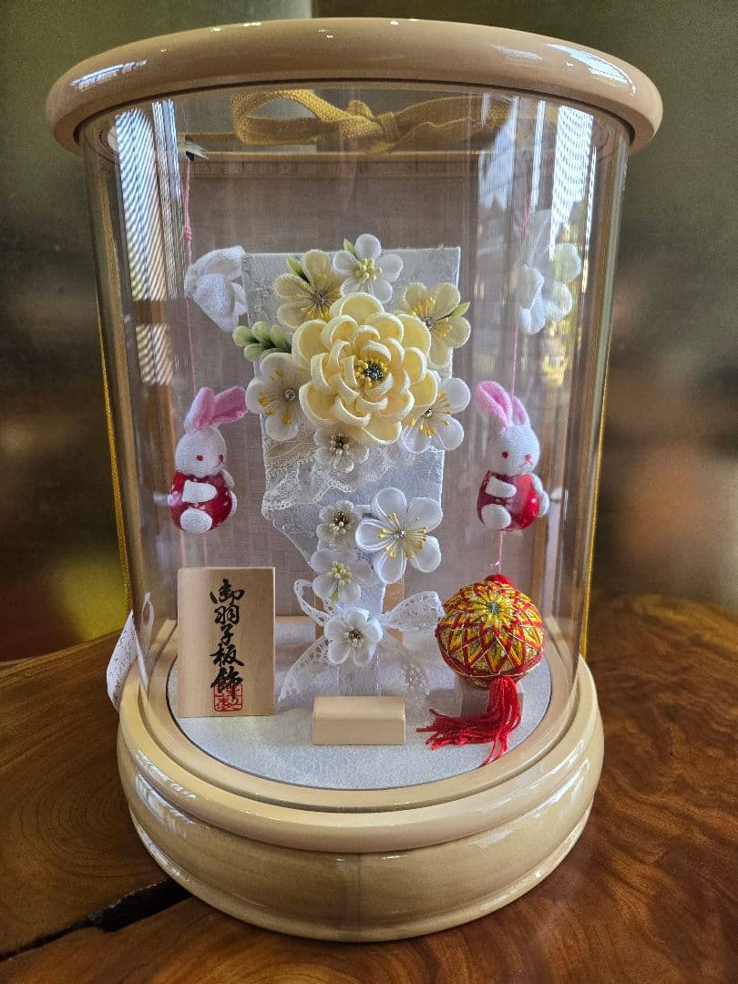 【展示品限り】正月飾り　羽子板　ケース飾り　※閉店セール　H1