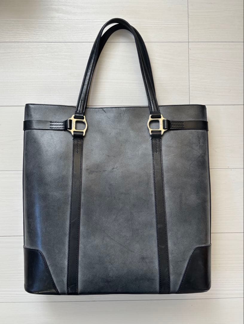 ソメスサドル somes スクエア トートバッグ SQ-01 ネイビー レザー