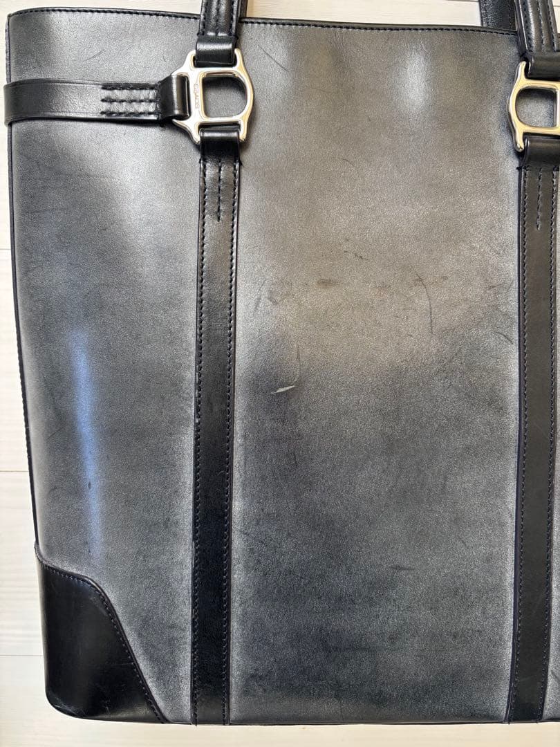 ソメスサドル somes スクエア トートバッグ SQ-01 ネイビー レザー