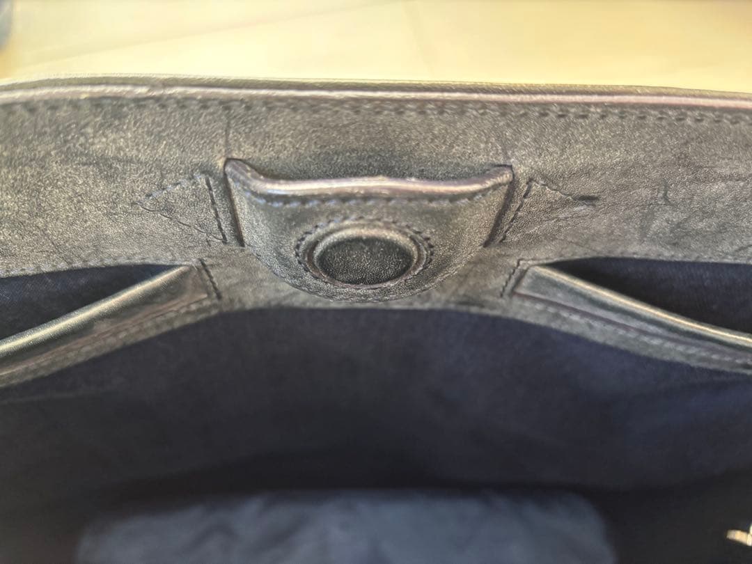 ソメスサドル somes スクエア トートバッグ SQ-01 ネイビー レザー