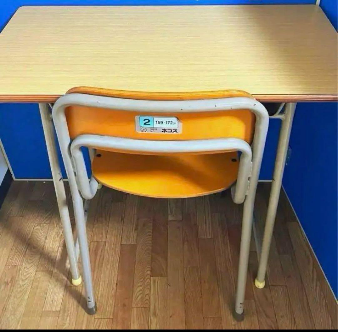 【机、椅子1セット】学校　学習塾　小学生　中学生　高校生