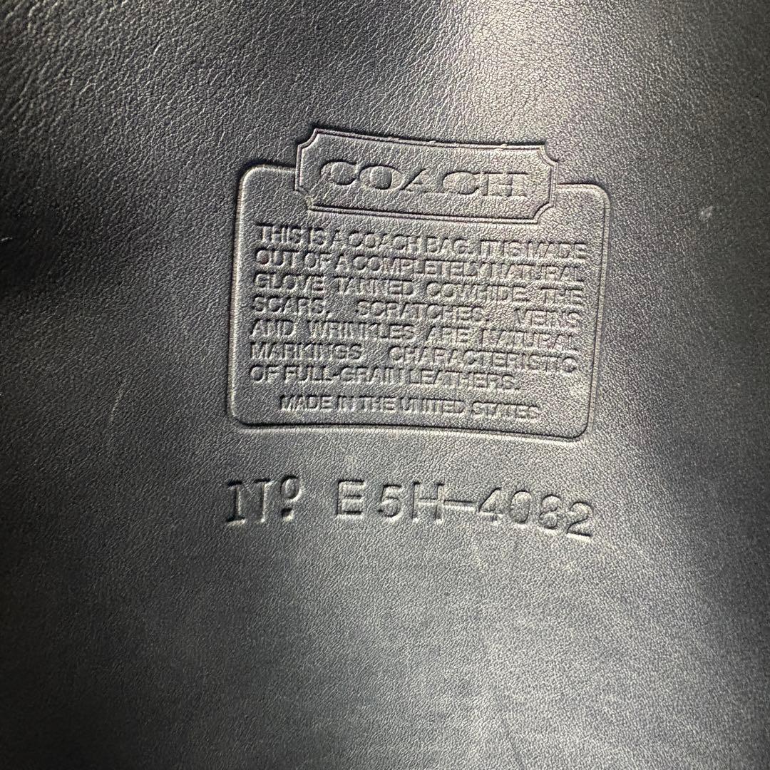 オールドコーチ　ネイビー　トートバッグ　大容量　vintage coach.