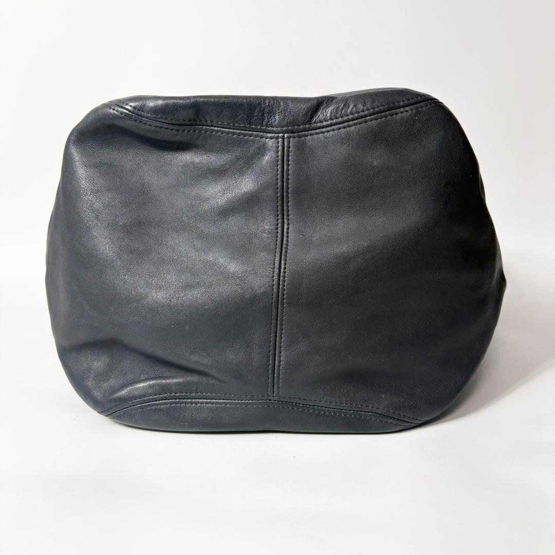 オールドコーチ　ネイビー　トートバッグ　大容量　vintage coach.