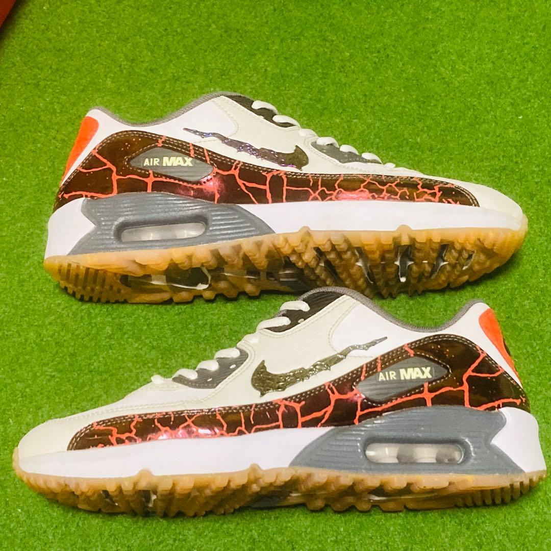 美品 NIKE AIR MAX 90 GOLF NRG 24cm ゴルフシューズ