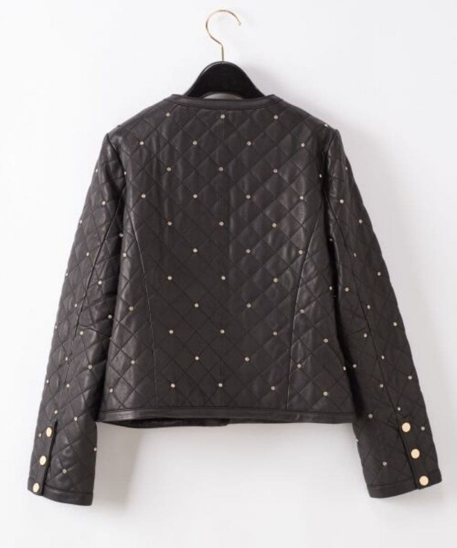 グレースコンチネンタル　キルティングスタッズジャケット ¥85,800