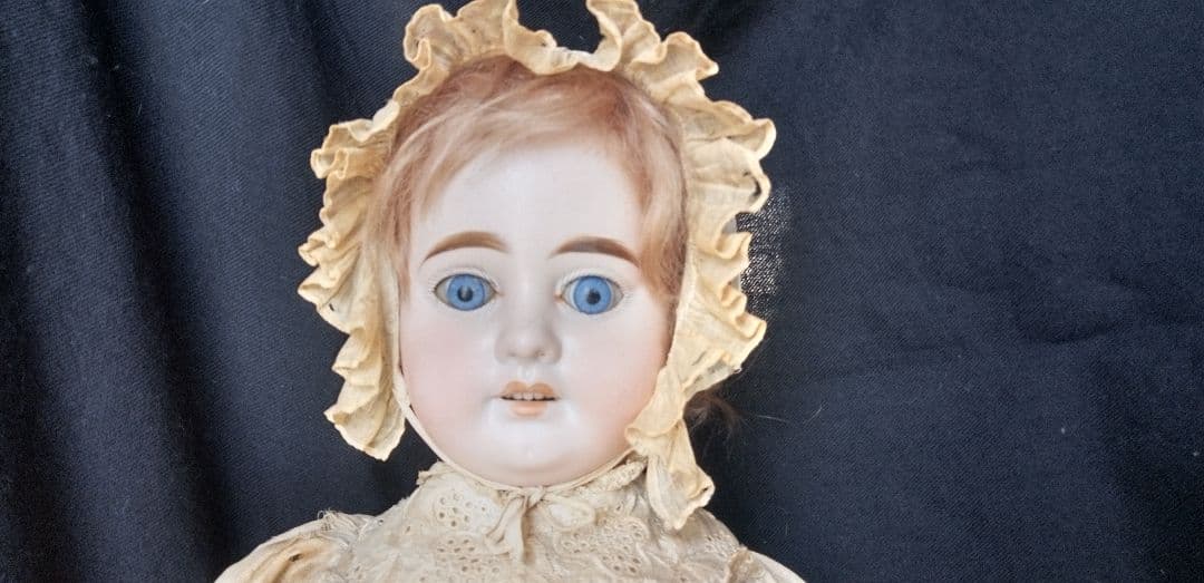 全長約58ⅽⅿ　100年前 アーモンドマルセル1894 ビスクドール 抱き人形