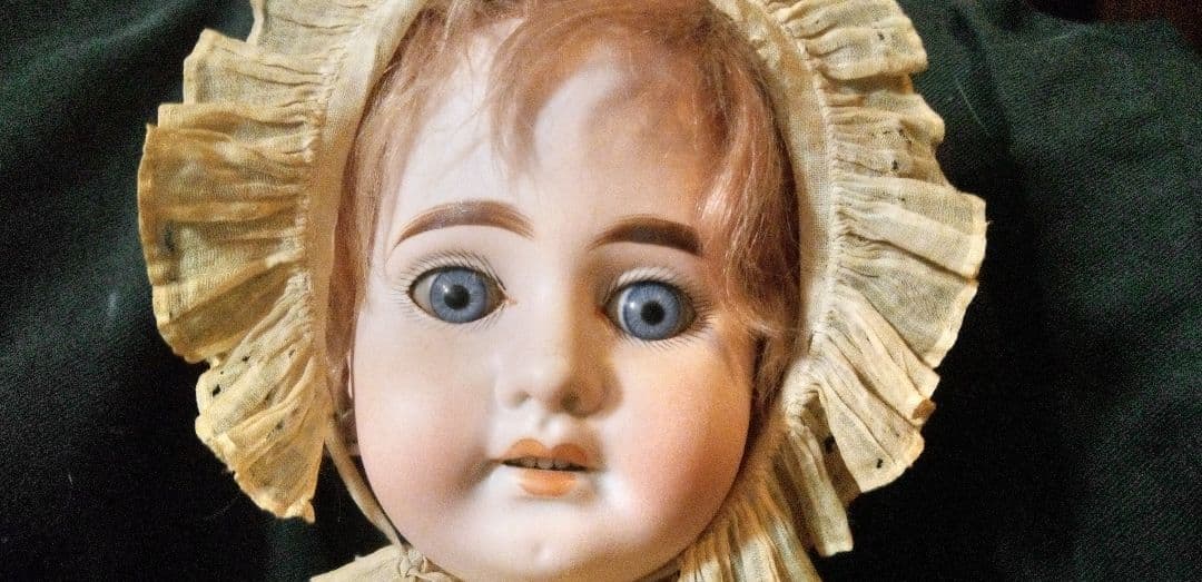 全長約58ⅽⅿ　100年前 アーモンドマルセル1894 ビスクドール 抱き人形