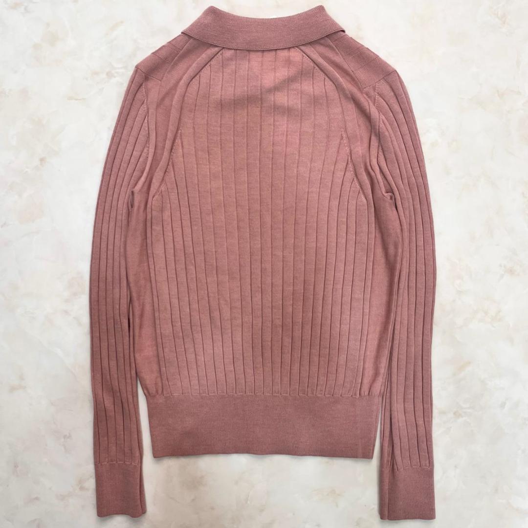 【新品】SLOANE 18Gワイドリブ　エクストラメリノ　シルク 薄手 M