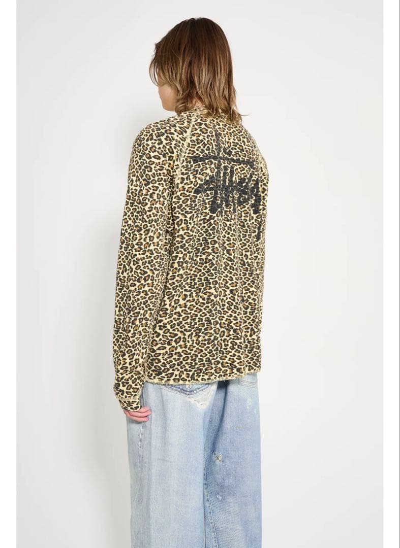 トップス BASIC STUSSY THERMAL LEOPARD M