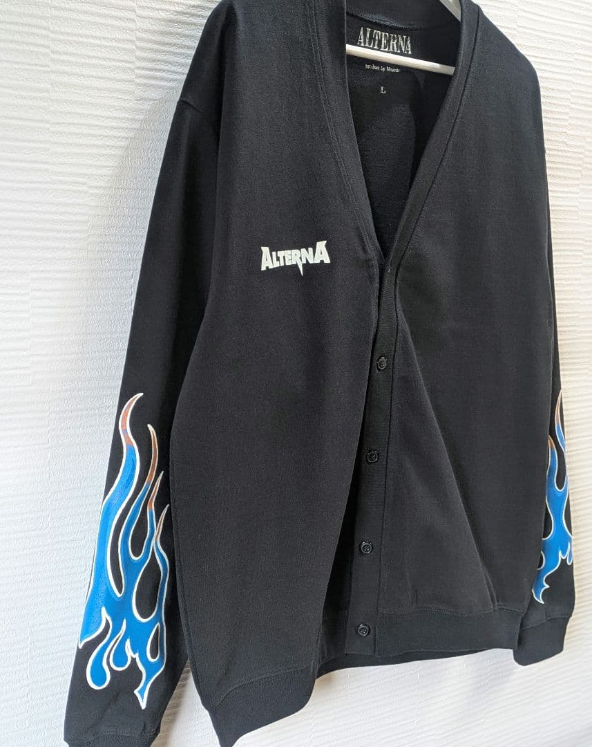 ALTERNA ファイヤーパターン カーディガン