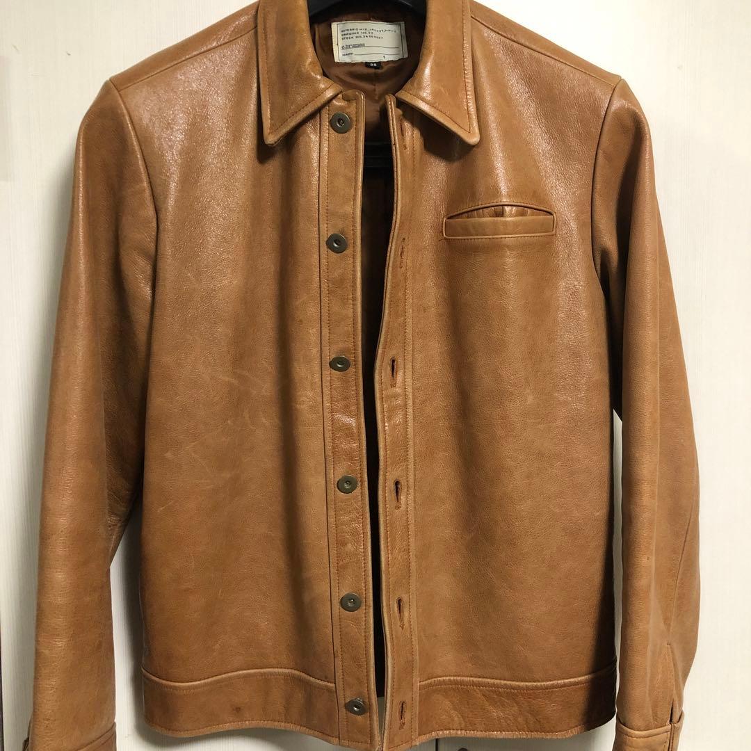 秋冬アウターヴィンテージ風レザージャケット　シングルライダース