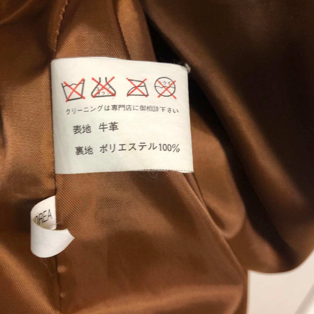 秋冬アウターヴィンテージ風レザージャケット　シングルライダース