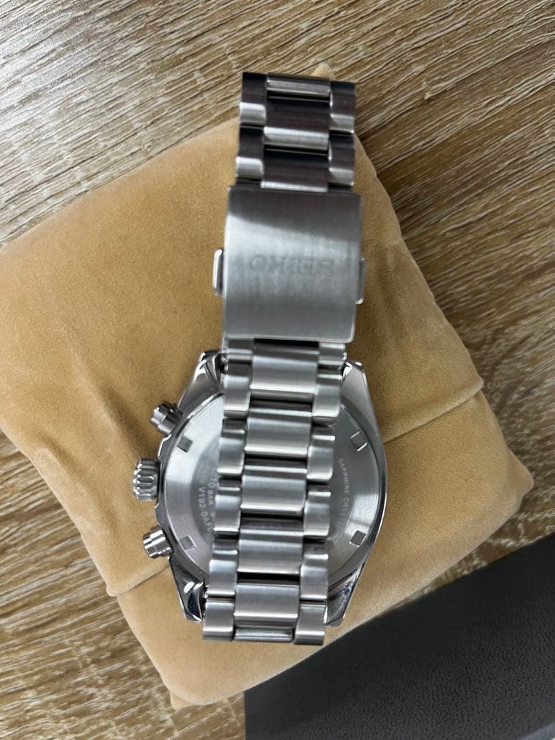 美品　SEIKO クロノグラフ ホワイト/ブラック