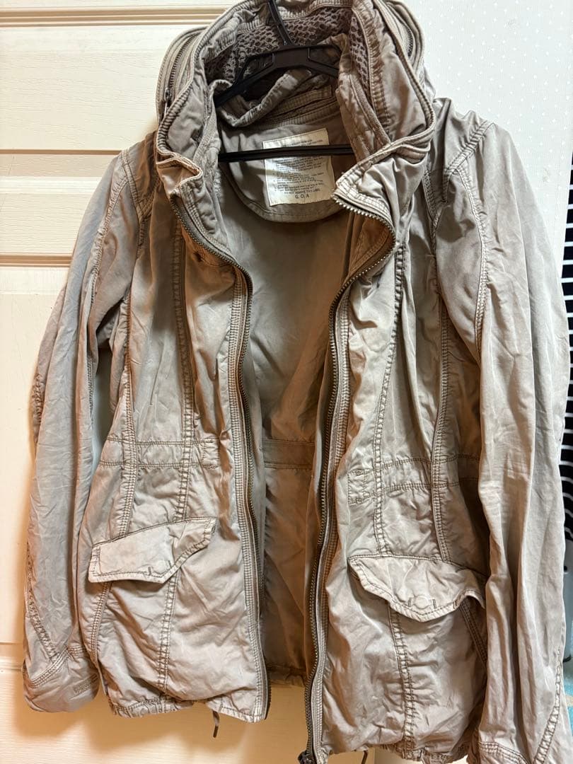 goa ビッグフードミリタリージャケット