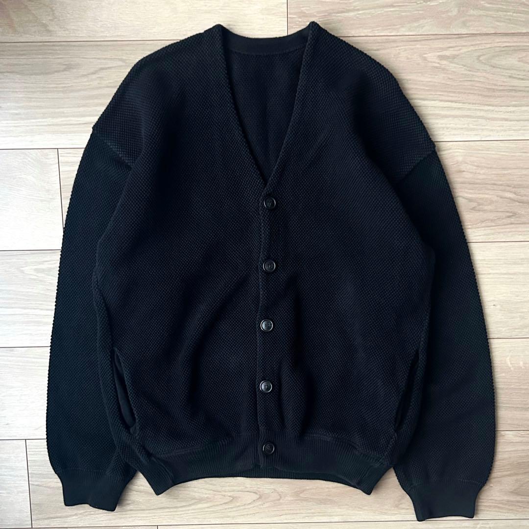 crepuscule クレプスキュール コットン ニット カーディガン 黒