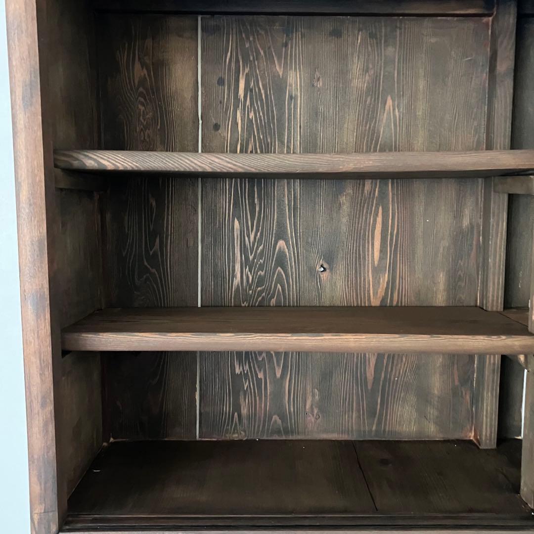 レトロ　ヴィンテージ　古家具　古民家　古道具　食器棚　シェルフ　ガラス棚