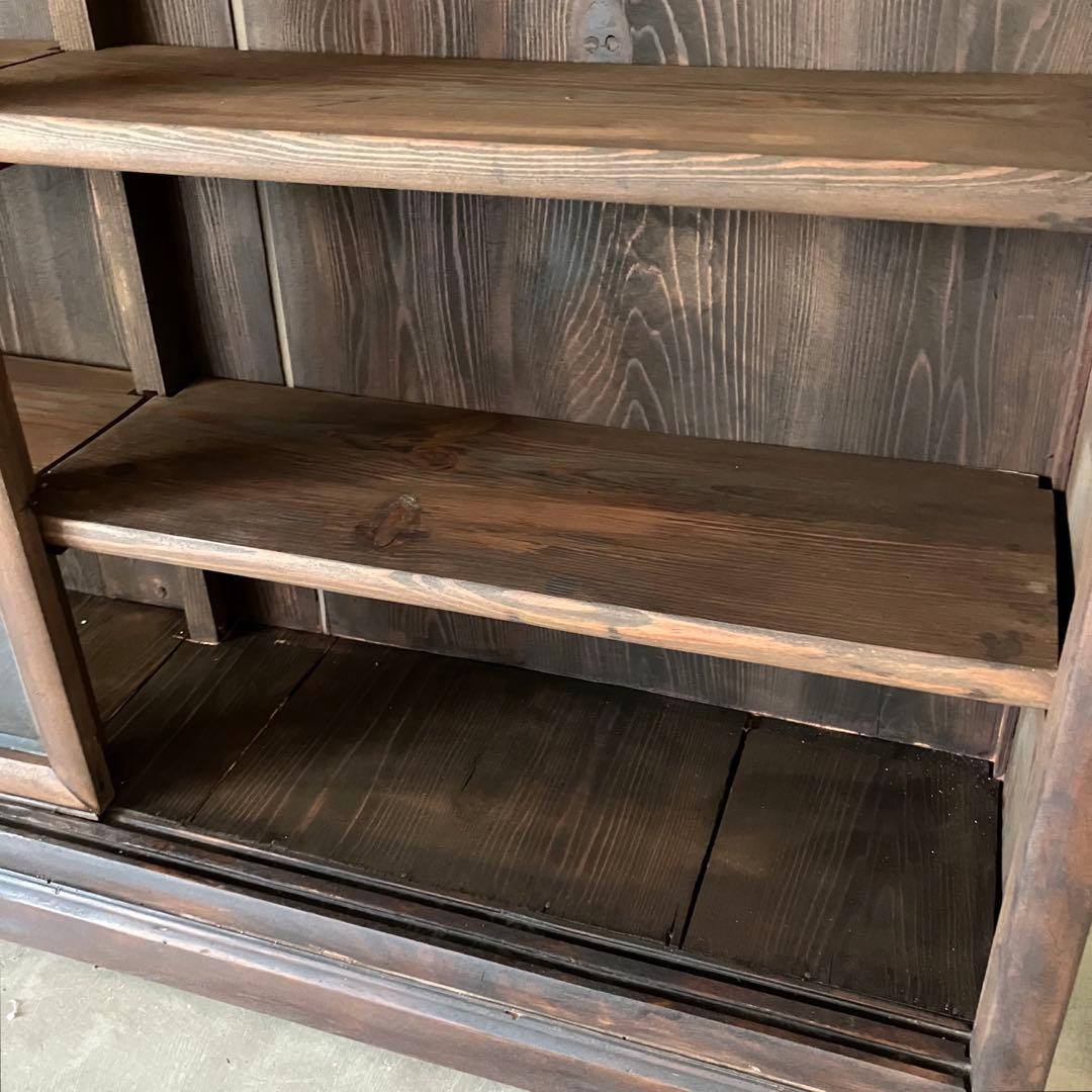レトロ　ヴィンテージ　古家具　古民家　古道具　食器棚　シェルフ　ガラス棚