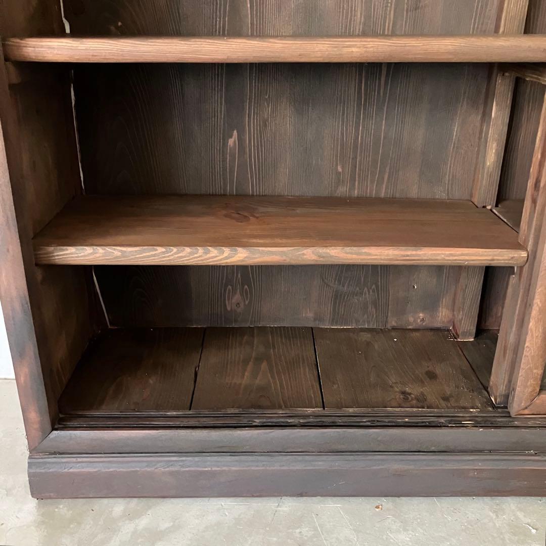 レトロ　ヴィンテージ　古家具　古民家　古道具　食器棚　シェルフ　ガラス棚