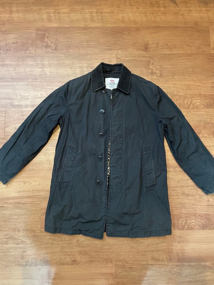 Supreme Leopard Lined Trench Coat バブアー