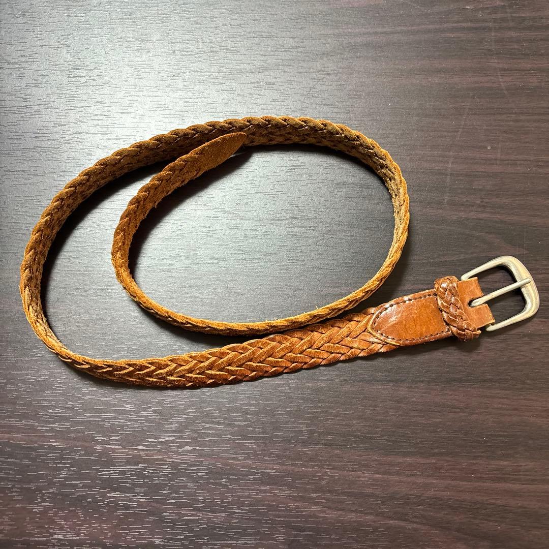 White House Cox レザーメッシュベルト