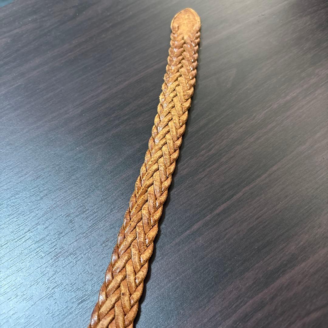 White House Cox レザーメッシュベルト