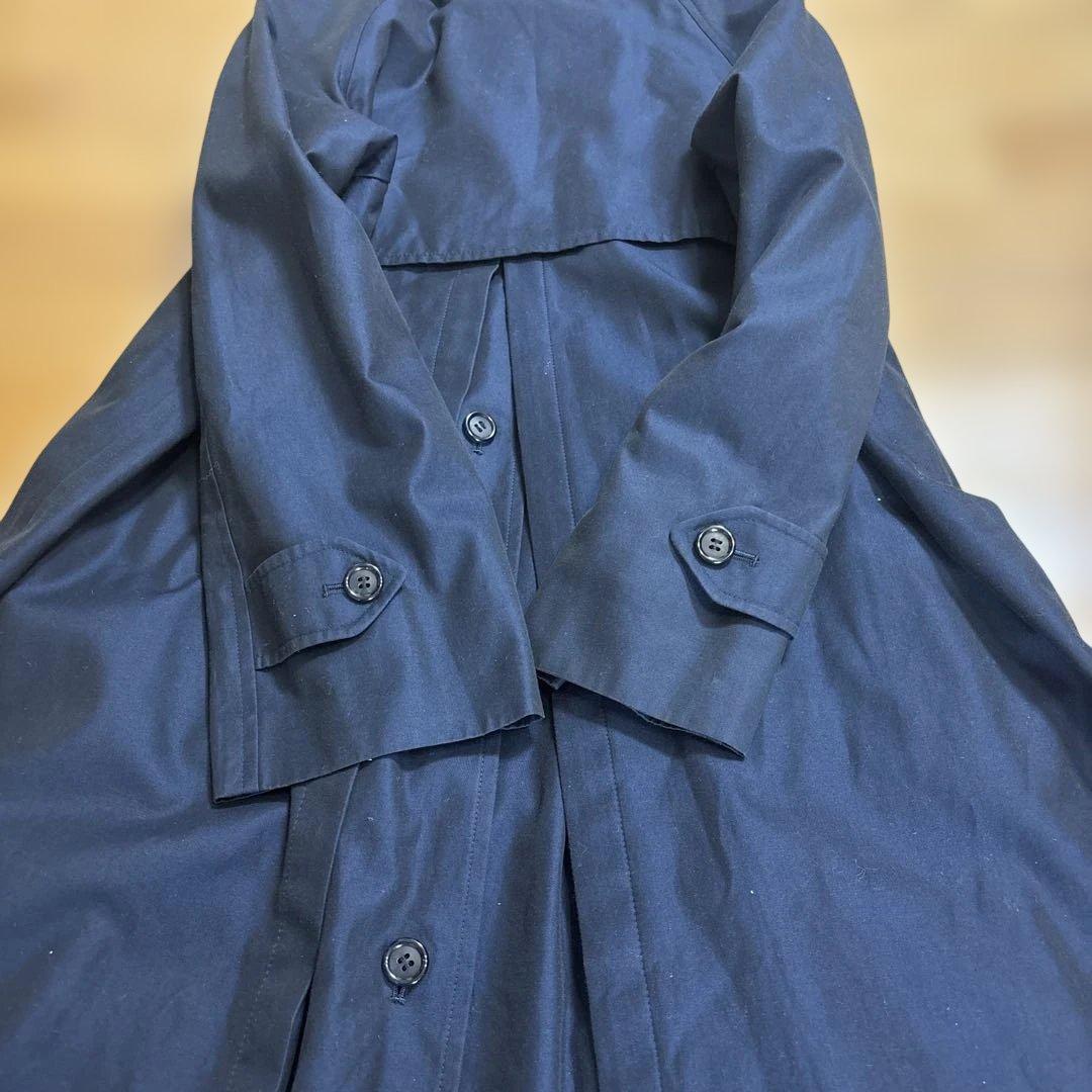 バーバリーBURBERRY ステンカラーコート トレンチコート ネイビー
