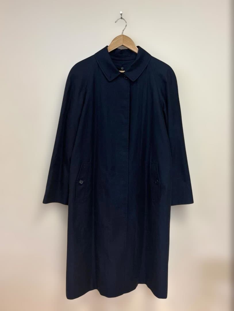 バーバリーBURBERRY ステンカラーコート トレンチコート ネイビー