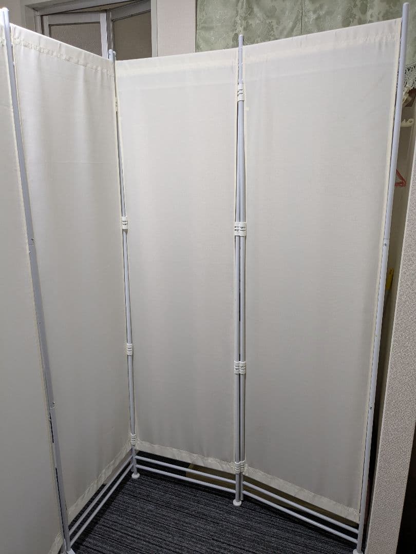 折りたたみパーテーション (白６連)