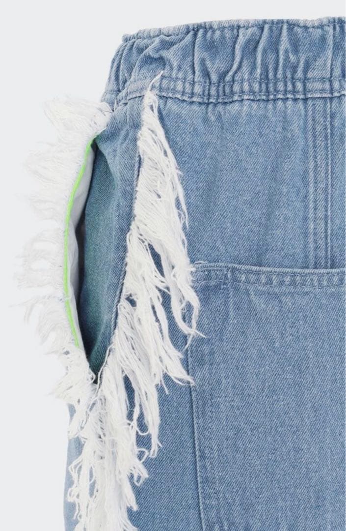 完売　adidas KSENIASCHNAIDER デニム フレイドジーンズ