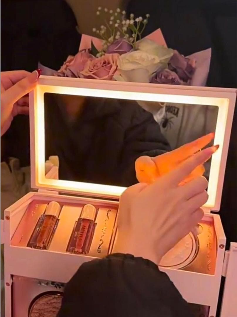 MEIYUフラワーノーズ・コンセプトボックス【ピンク】（中身化粧品セット付き)