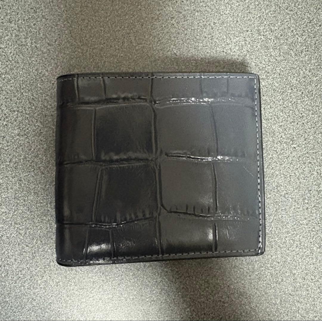 COACH　折財布　牛革クロコダイル型押し　新品未使用