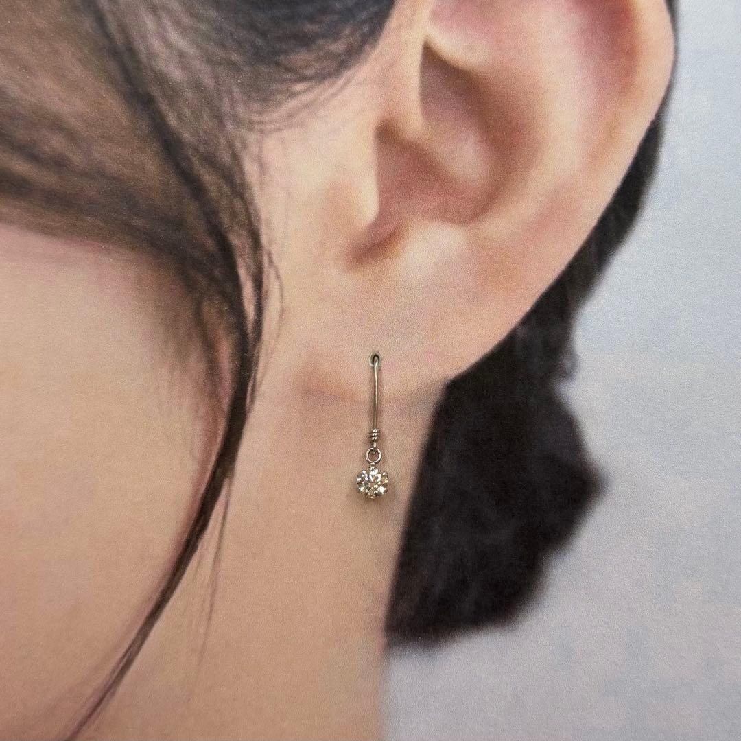 『専用です』天然ダイヤモンド アメリカンピアス 計0.30ct PT900
