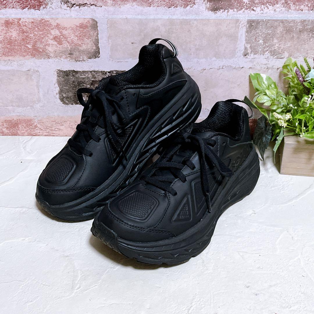 未使用級【ホカオネオネ】ランニングシューズ ボンダイ 黒 22.5 試着のみ