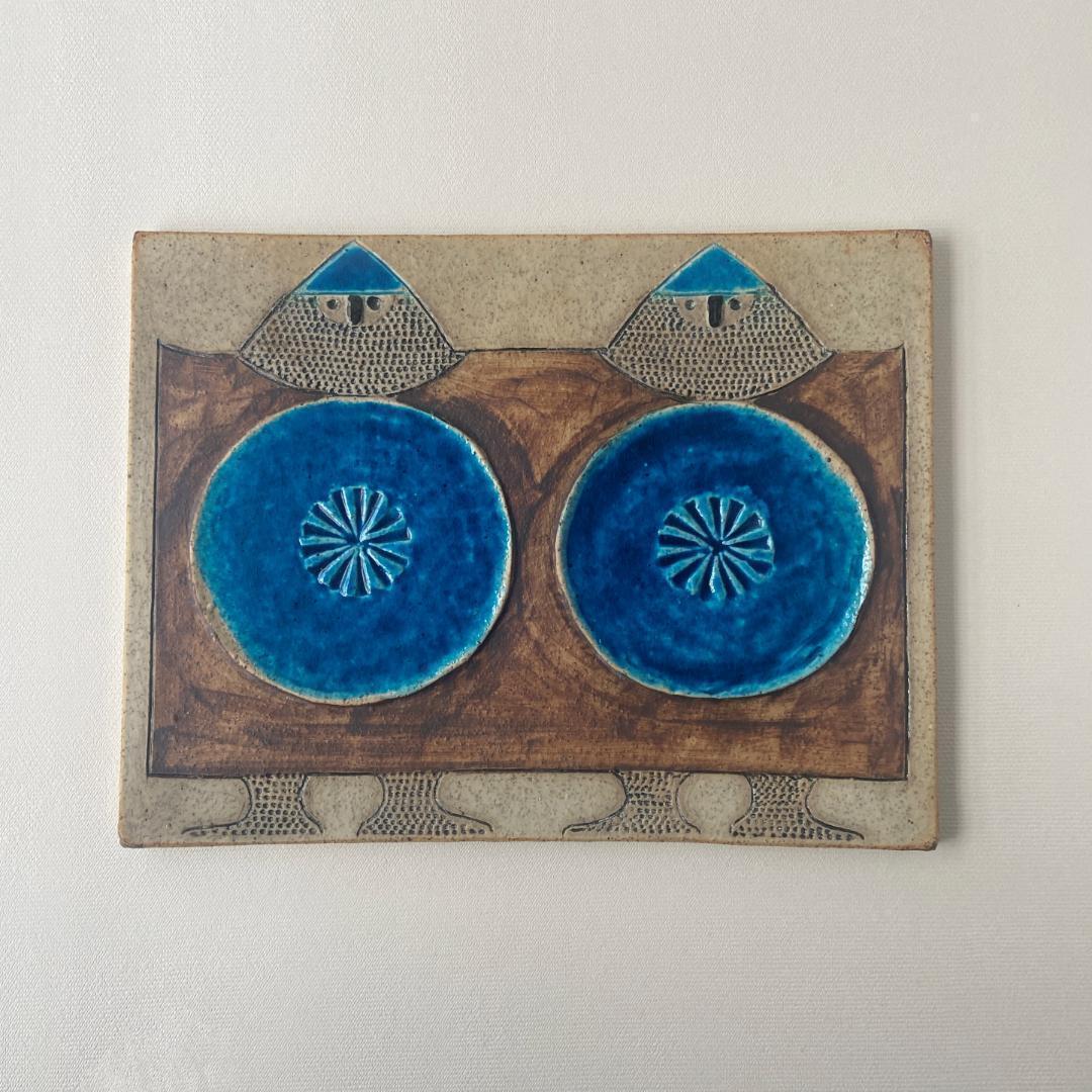 インガーパーソン 陶板 リンドベリ バイキング 壁掛け ロールストランド B