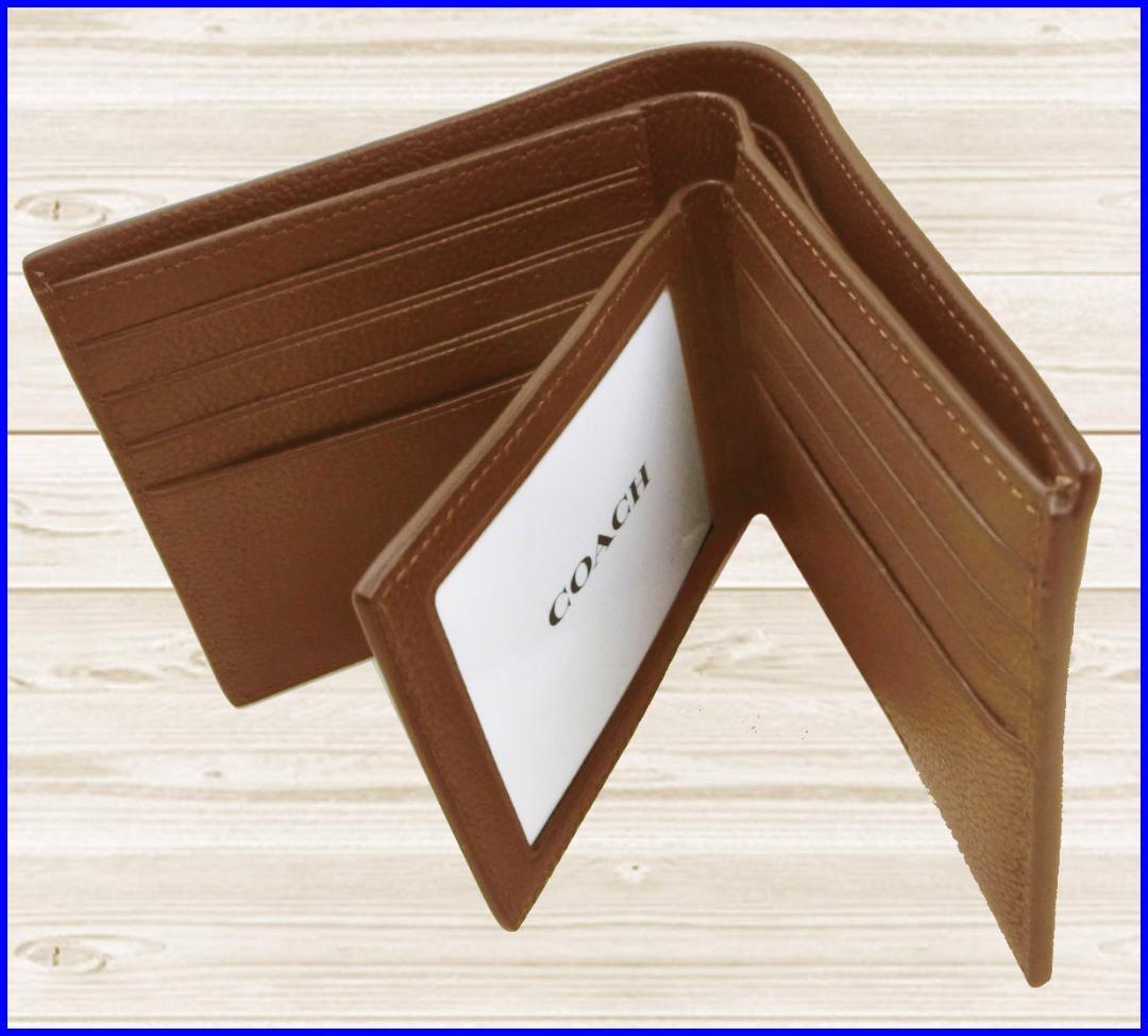 新品コーチCOACH◆3-IN-1ウォレット札入パスケースカードカーフレザー