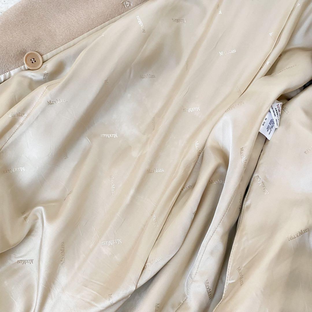 ★美品★MaxMara マックスマーラ 白タグ キャメル ロングコート★