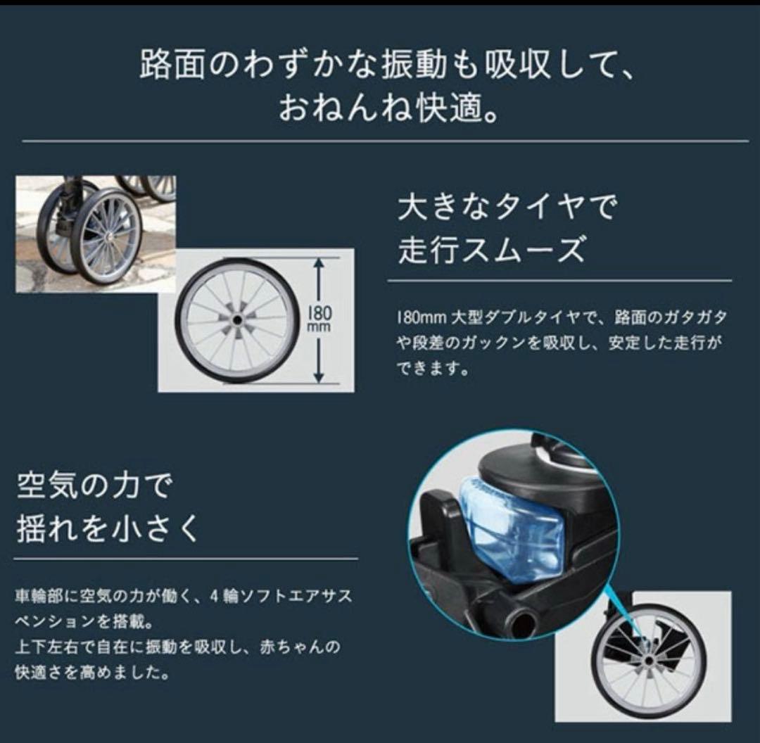 Combi ベビーカー アンブレッタ ★エアスルーシート・ドリンクホルダー付き