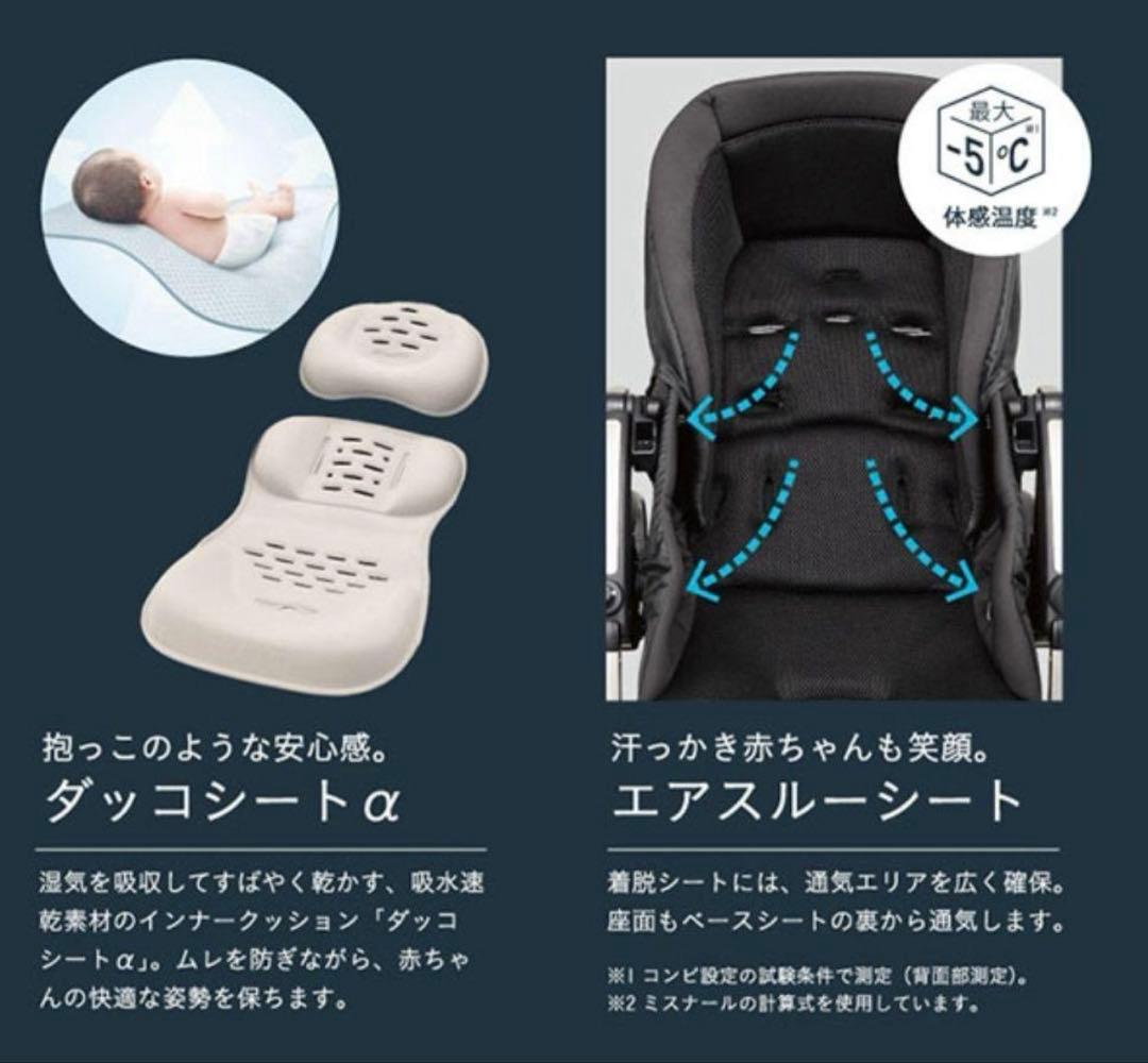 Combi ベビーカー アンブレッタ ★エアスルーシート・ドリンクホルダー付き