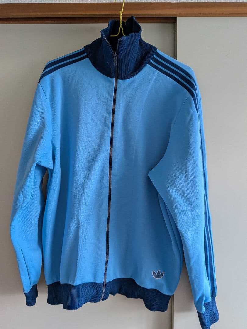 adidas 水色 ジャージ上下
