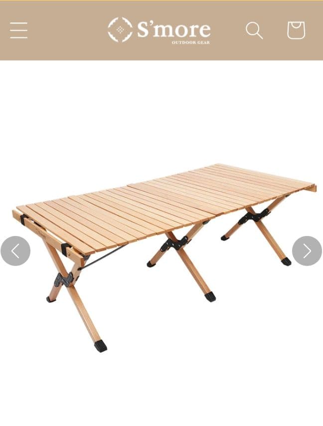 スモア　Woodi Roll Table 120cm【新品未開封】